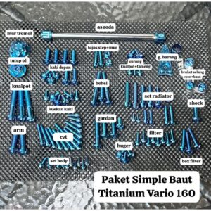 Paket Baut Titanium Per Bagian – Vario 160