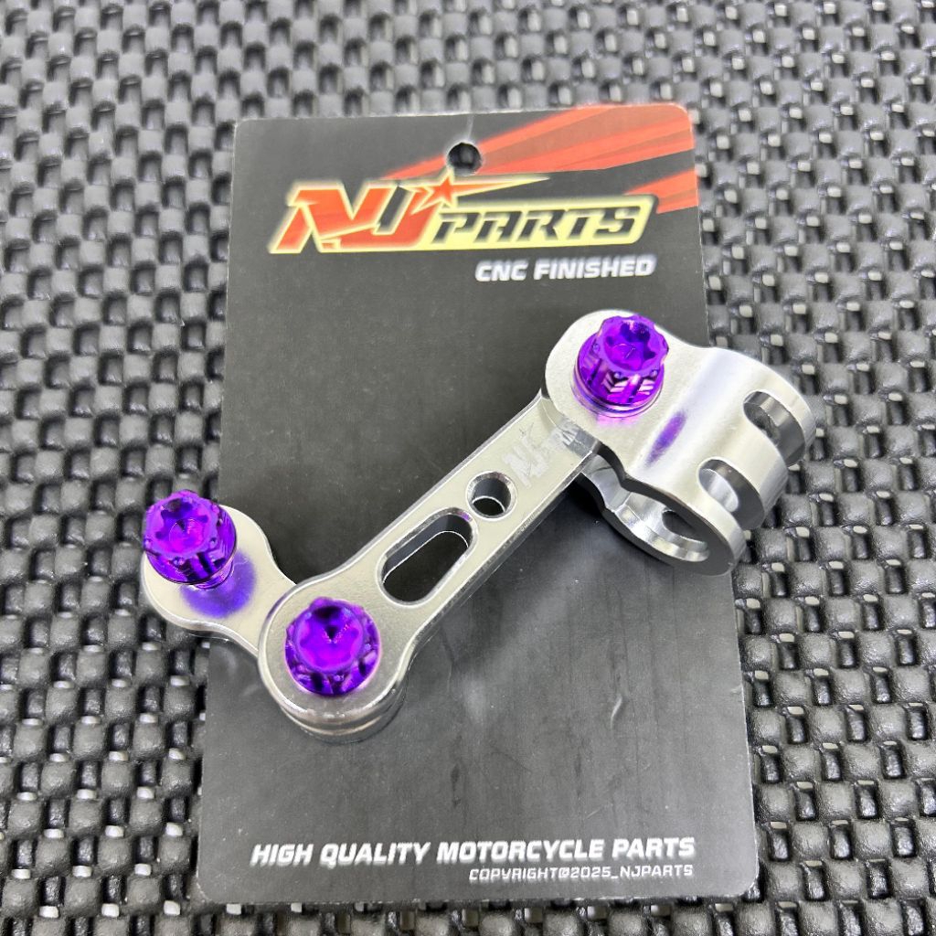 Breket Pangkon Selang Rem Depan Titanium + Baut Universal - Image 5