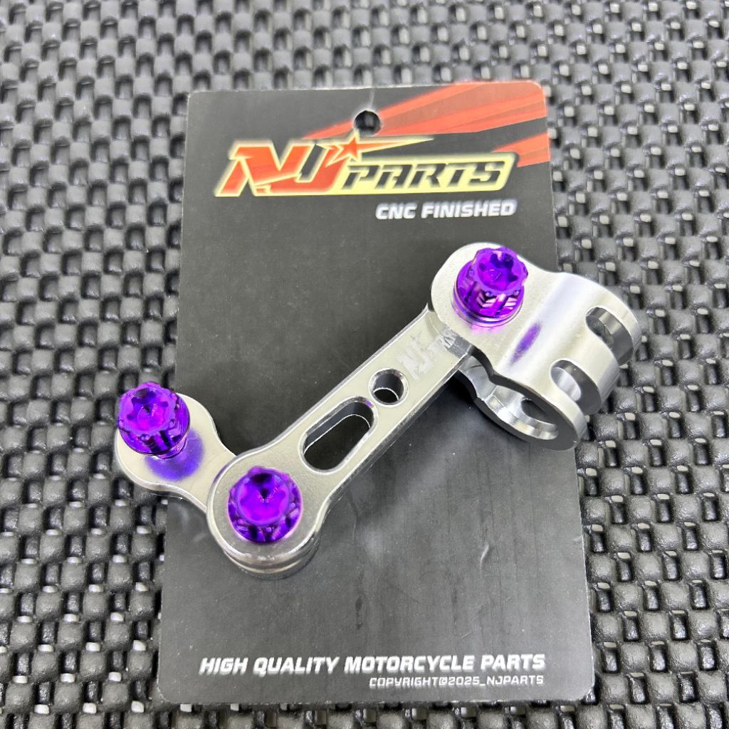 Breket Pangkon Selang Rem Depan Titanium + Baut Universal - Image 8
